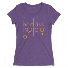 Badass Indigo Women Fitted T-Shirt, Rebel Shirt, Rule Breaker Slim Shirt, Activist T-Shirt, Starseed, Lightworker, Funny Shirt
